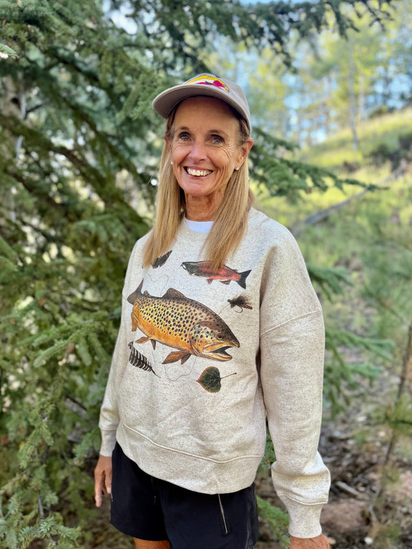 Women’s Brown Trout Sweatshirt